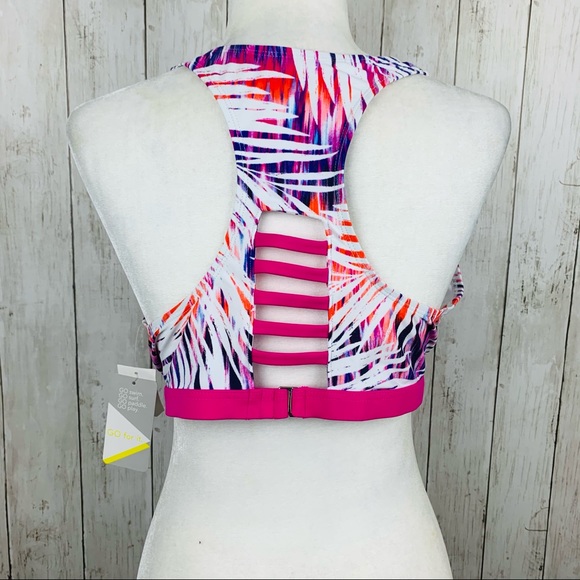 🔥GO BY GOSSIP🔥Swim Racerback Bikini Top Swimsuit XL NWT - Picture 5 of 6